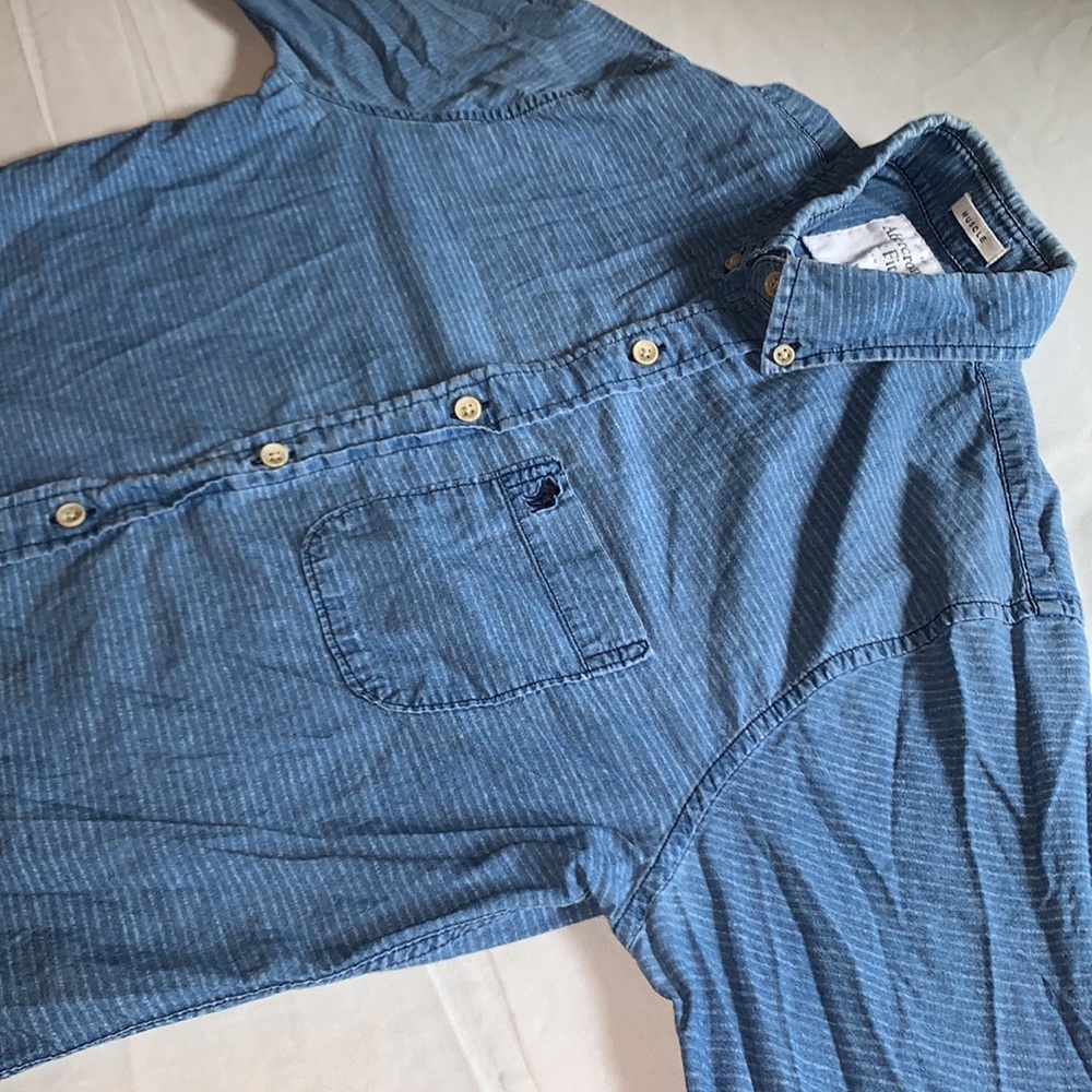 Blue Button Up - Picture 10 of 17